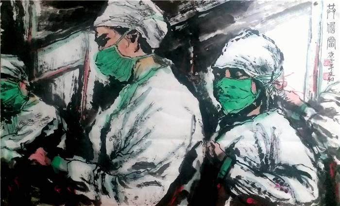 46e6c20200310163842818247.jpg 抗击疫情,《共担当》勒流中学美术组刘庭翔.jpg